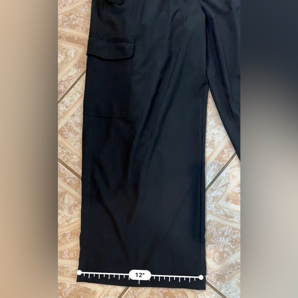 Old Navy Quick Dry StretchTech Black Wide Leg Pants High Waisted - Picture 6 of 9